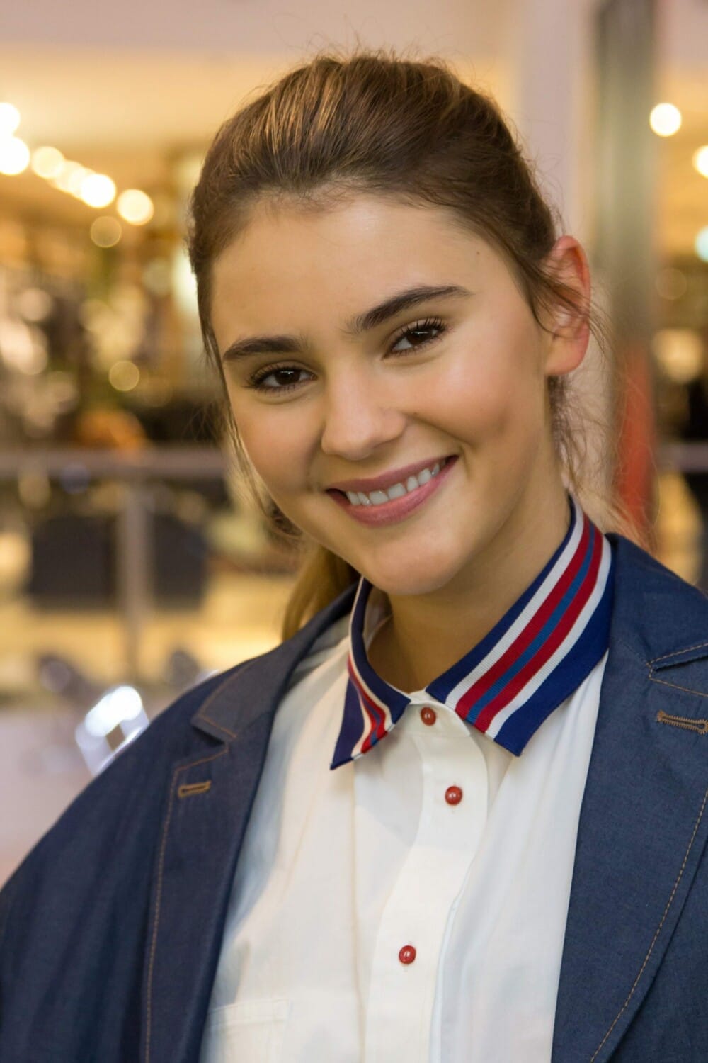 Stefanie Giesinger en un acto promocional de ropa en Stuttgart, Alemania.