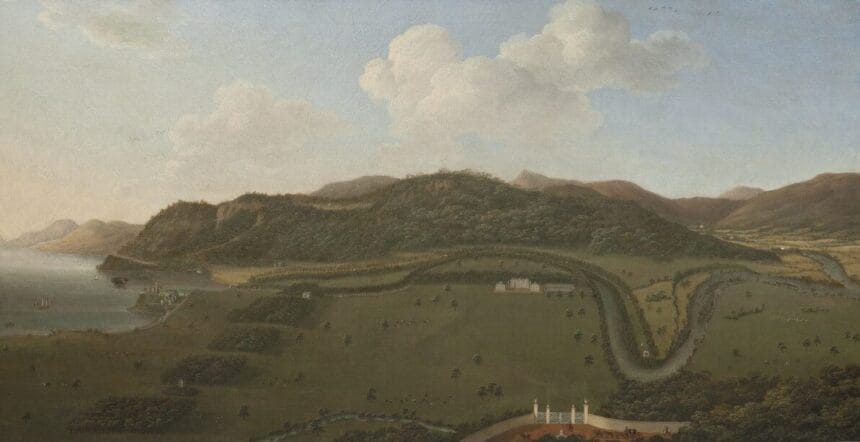 John Sanger, Taymouth Castle, and Estate including Loch Tay from the South, 104 x 200cm Estimate: £80,000 - 120,000