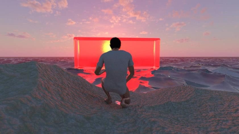 Bassam Al-Sabah, I Am Error, Still from upcoming CGI film, 2020. Courtesy the artist.