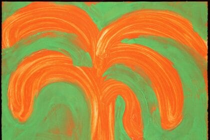 Howard Hodgkin, Indian Tree, 1990-1991, Intaglio print with carborundum from one aluminium plate, hand colouring in tempera, 107 x 137 cm, Image courtesy of the Howard Hodgkin Estate and Cristea Roberts Gallery, London.