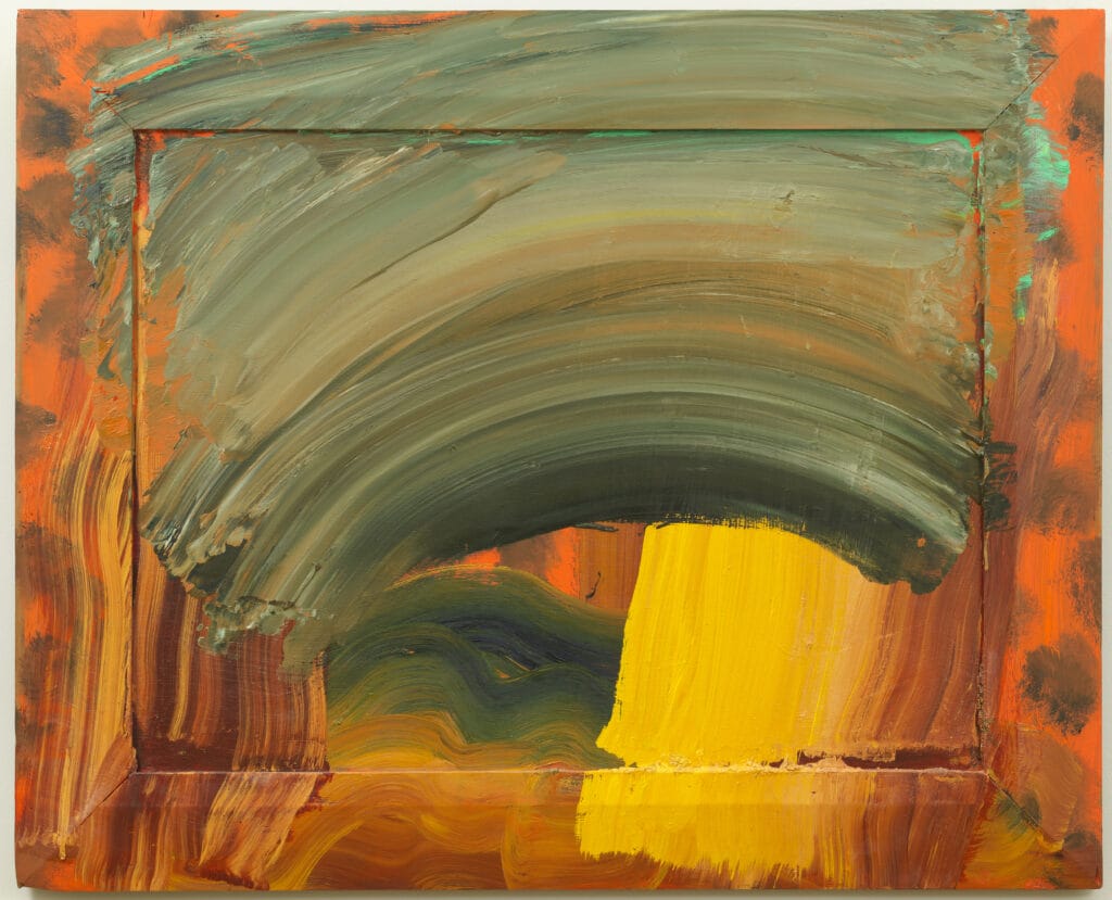 Howard Hodgkin, Storm (1996-97). Oil on wood, © Howard Hodgkin Estate courtesy Hazlitt Holland-Hibbert