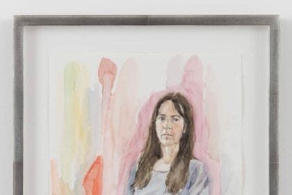 Gillian Wearing, Lockdown Portrait, 2020, watercolour on paper, 39.5 x 31.5 cm