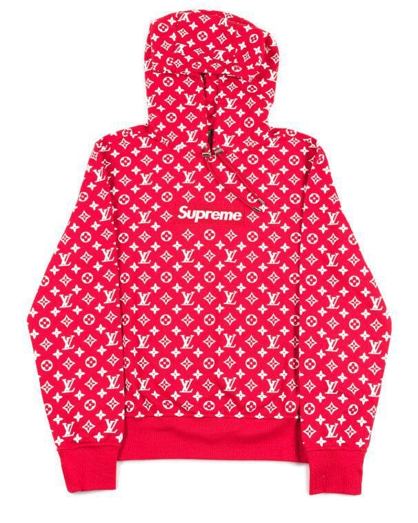 ouis Vuitton x Supreme, New York, Box Logo Hoodie, 2017, Size S. Estimate: £6,000 - 8,000