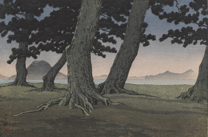 Dusk at Aso. Estimate: £1,200-1,800.