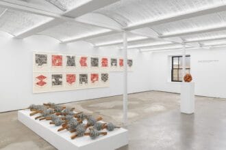 Hassan Sharif and Regina Silveira: Between Perception and the World, Installation view, Alexander Gray Associates, Germantown (2021-2022).