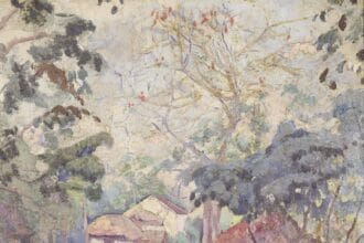 Alix Aymé (French, 1894-1989), Hanoi (link) circa 1925-26, oil on wood panel, 41 x 30 cm Estimate: HK$ 120,000 - 160,000