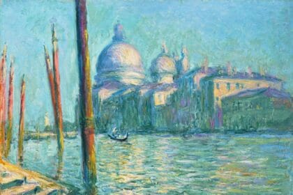 CLAUDE MONET’S LE GRAND CANAL ET SANTA MARIA DELLA SALUTE. Image Courtesy of Sotheby's