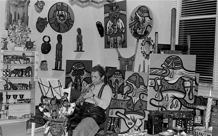 Maryan in his apartment at the Chelsea Hotel. Pho- to: John Lefebre, courtesy Marion Lefebre. Courtesy the Estate of Maryan and Venus Over Manhattan, New York, and Kamel Mennour, Paris.