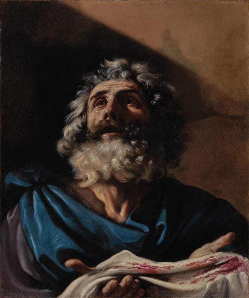 Giovanni Francesco Barbieri, called Guercino Jacob Holding Joseph’s Bloodied Coat Estimate $1,500,000 - $2,000,000