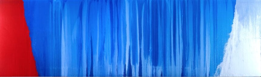 Pat Steir Blue River