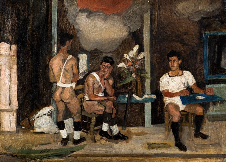 La garde oubliée by Yiannis Tsarouchis. Estimate: €80,000-120,000.