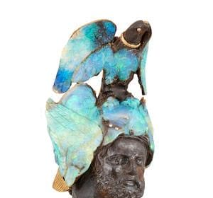 Wilhelm Schmidt opal, gemstone and hardstone bust of Mars, circa 1890, estimate of £70,000-100,000