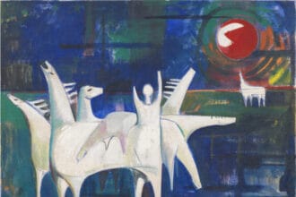 Al Qamar (1966), by Kadhim Hayder (Iraq, 1932-1985), sold for £635,400