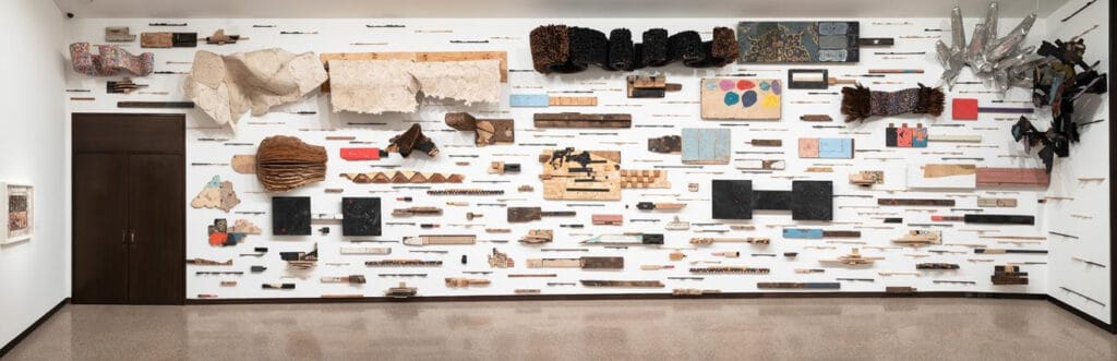 Leonardo Drew (b. 1961), Number 235T, 2023, mixed media, courtesy of the Amon Carter Museum of American Art, Fort Worth, Texas, © Leonardo Drew.