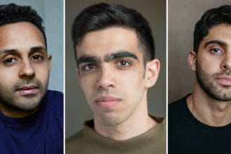 From left to right: Salman Akhtar (photographer: Robert Harper), Omar Bynon (photographer: Clare Park), Arian Nik (photographer: Harry Livingston)