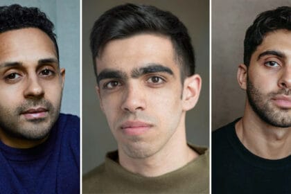 From left to right: Salman Akhtar (photographer: Robert Harper), Omar Bynon (photographer: Clare Park), Arian Nik (photographer: Harry Livingston)