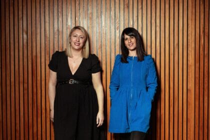 Joint Artistic Directors of Paines Plough, Charlotte Bennett and Katie Posner. Credit Rebecca Need-Menear