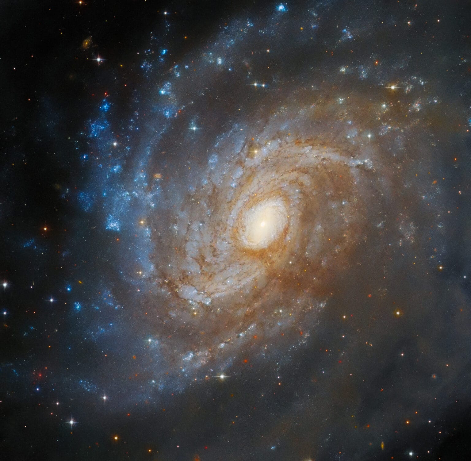 Credits: ESA/Hubble & NASA, J. Dalcanton, Dark Energy Survey/DOE/FNAL/DECam/CTIO/NOIRLab/NSF/AURA; Acknowledgement: L. Shatz