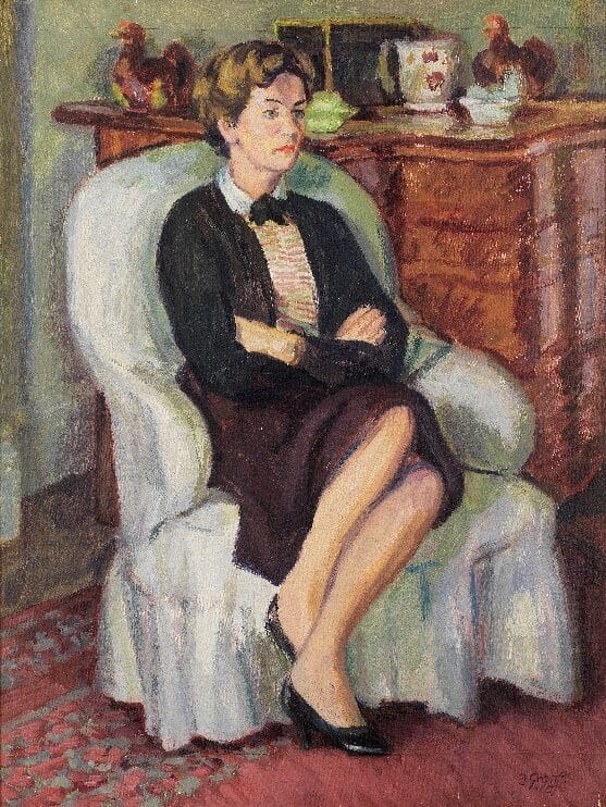 Duncan Grant (British,1885-1978), Portrait of the Duchess of Devonshire,