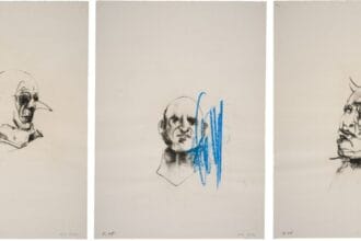 Bernardí Roig, The Head of Goya, 2020, Set of 55 drawings, Charcoal, wax, and graphite on paper, 16 x 12 in. each, Gift of Beatriz and Graham Bolton, 2020.