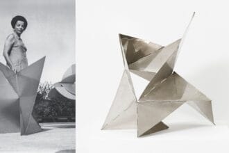 1, Lygia Clark, Revista Manchete, Rio de Janeiro. Courtesy Associação Cultural O mundo de Lygia Clark. 2. Lygia Clark, Bicho, 1960-84 Courtesy: AlisonJacques, London © O Mundo de Lygia Clark-Associação Cultural, Rio de Janeiro; photo: Michael Brzezinski