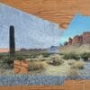 Paul Paiement, Nexus - Apache Junction, Arizona, 2024 acrylic on plywood, 24 x 57 inches (61 x 144.7cm)