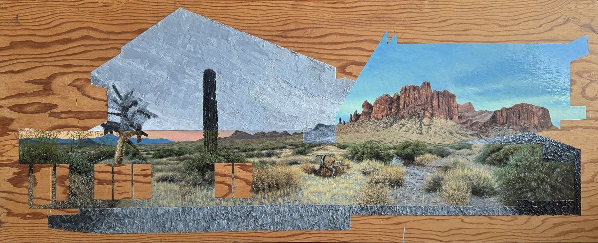 Paul Paiement, Nexus - Apache Junction, Arizona, 2024
acrylic on plywood, 24 x 57 inches (61 x 144.7cm)