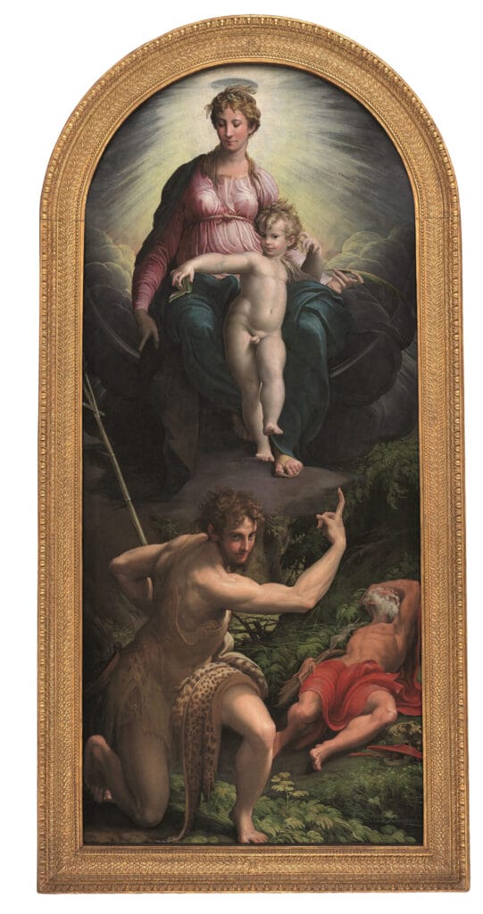 Parmigianino. The Madonna and Child with Saints John the Baptist and Jerome